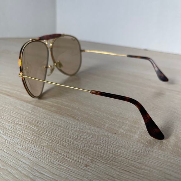 Vintage B&L Ray-Ban Bullet Hole Shooter Aviators Sunglasses Gradient Lenses - Picture 8 of 15